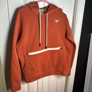 Reebok Men's Orange Hoodie Sweater